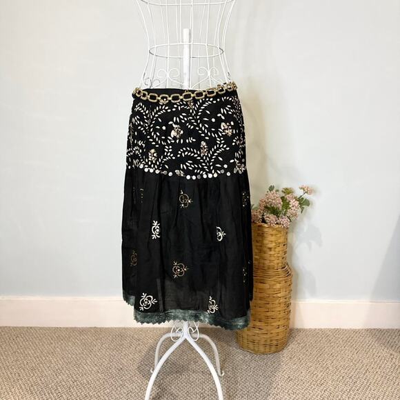 The perfect fairy vintage y2k black midi skirt - Picture 3 of 7